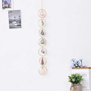 <strong>Wholesale</strong> High Quality Natural <strong>Raw</strong> Gemstones Hanging Ornament 7 Chakra Quartz Healing <strong>Crystals</strong> Wall Hanging Decor SC003 - Product Image 4