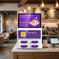 Terminal de point de vente, lecteur de cartes, banque d'alimentation pour téléphone, distributeur automatique de banques d'alimentation, application de location de banques d'alimentation, kiosque, station de recharge, café