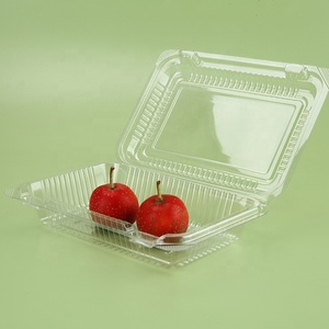 Rectángulo personalizado de fábrica, contenedor de fresa y frambuesa, carcasa de plástico <span class=keywords><strong>para</strong></span> mascotas, fruta fresca, Sushi, caja de embalaje <span class=keywords><strong>para</strong></span> ensalada - Product Image 4