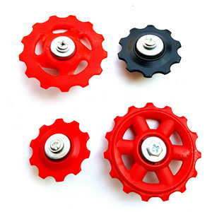 Bicycle Derailleur Guide <b>Wheel</b> 6 Speed Red Black <b>Plastic</b> Replaceable Cycling Parts - Product Image 5
