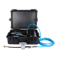 Compresseur d'air pour voiture à double cylindre avec réservoir, pompe à entraînement direct en métal, gonfleur de pneus 4x4, double cylindre robuste