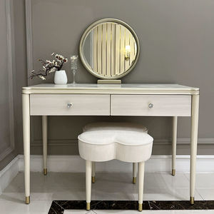 Mobili camera da letto su misura in legno di quercia delle <span class=keywords><strong>donne</strong></span> toletta moderna vanità toletta per le ragazze - Product Image 4