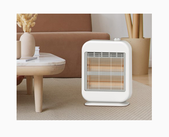 600W Kleine Elektrische Kwartsbuis Ventilatorverwarming Draagbare Home Kachels Desktop Elektrische Infrarood Buis Kachel Ventilator