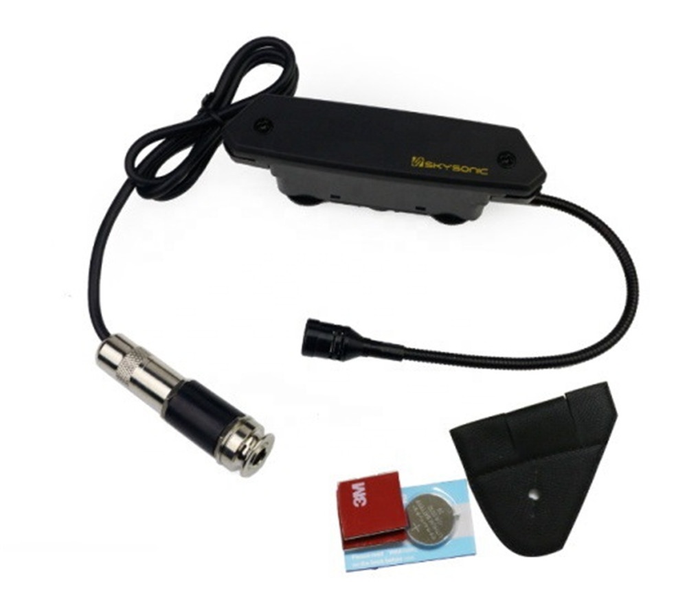 Captador Skysonic T-902 para violão acústico, som bonito, preto