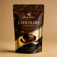 Pochette à bonbons personnalisée avec finition brillante, sachet Mylar autoportant imprimé sur mesure, emballage plastique de qualité alimentaire pour bonbons et chocolats