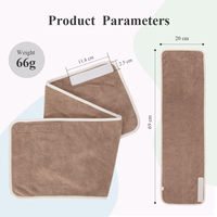 Bandeau absorbant en microfibre super doux pour salon de beauté, avec velcro, longueur plus large, pour le visage - Vente en gros OEM