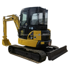 Mini excavatrice hydraulique utilisée de chenille de KOMATSU 5 tonnes avec la pompe de boîte de vitesse de moteur et le PLC - Product Image 1