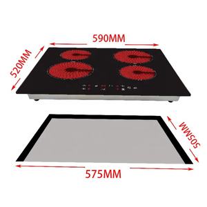 Placa de Cocción de Inducción de Calidad con Cuatro Quemadores de 6000W, Cocina Eléctrica Radiante Infrarroja - Product Image 4