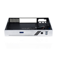 Alta compatibilidad ITX ESports Mini PC Desktop Case Todo aleación de aluminio Pequeño bastidor Chasis Producto en stock con puerto frontal USB
