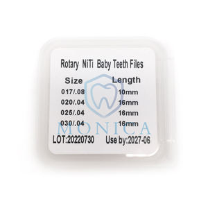 4 unids/pack nuevos tipos de limas de conducto radicular Dental BB T-files (limas de dientes de bebé) limas rotativas de <span class=keywords><strong>pulpa</strong></span> de dientes activadas térmicamente - Product Image 4