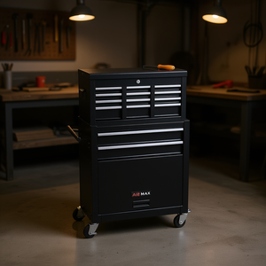 Coffre à outils roulant Ar Max haute capacité à 8 tiroirs avec rangement verrouillable et roues pivotantes pour usage en atelier - Product Image 2