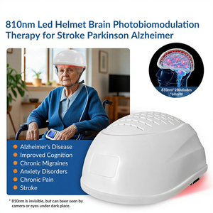 Casco de Terapia de Luz Roja e Infrarroja Cercana LED para Uso Doméstico, Alivio de la Inflamación del <span class=keywords><strong>Alzheimer</strong></span>, Terapia de Depresión con Luz de 810nm - Product Image 1