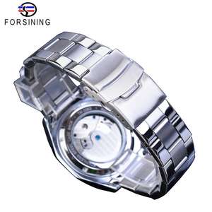 Montre mécanique pour homme Forsining, tourbillon, phase de lune, date, automatique, sport, acier inoxydable, montre-bracelet, Reloj Hombres - Product Image 5