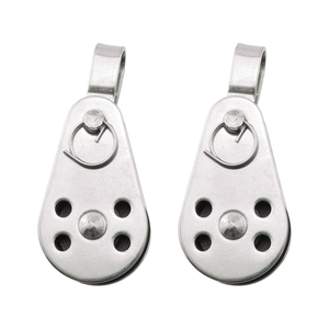 Đánh bóng thép không gỉ ròng rọc biển khối dây Runner Kayak thuyền phụ kiện - Product Image 1