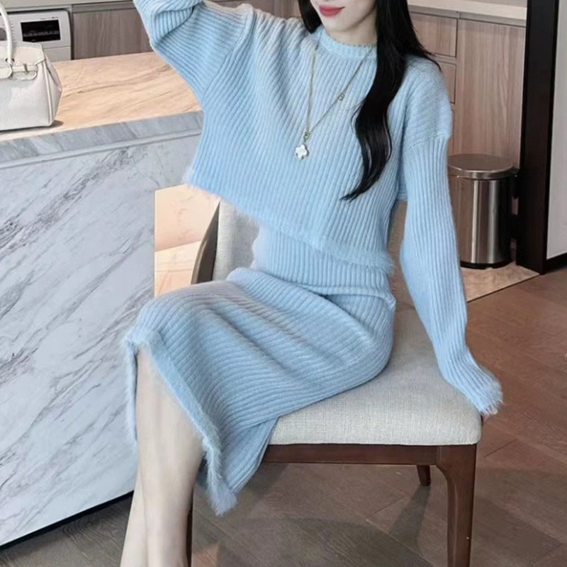 Shop Our Long Sleeve Knitted Dress Set for Women's 2025 AW