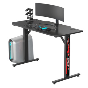 <span class=keywords><strong>Bureau</strong></span> <span class=keywords><strong>de</strong></span> jeu convertible V-mounts au design moderne, noir, hauteur fixe 760 mm, table d'angle pour la maison/le <span class=keywords><strong>bureau</strong></span>/la salle informatique, charge 80 kg/177 lb - Product Image 3