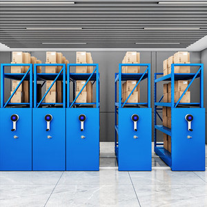 Sistema de Estanterías Móviles a Gran Escala para Almacenes de Comercio Electrónico, Solución Eficiente para el Control de Inventario y la Recolección de Mercancías - Product Image 1