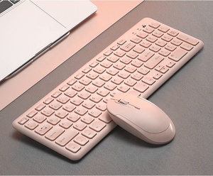 New <strong>Kawaii</strong> 2.4G Wireless Chocolate 101key Teclado Wireless Laptop Green and Pink Gaming <strong>Keyboard</strong> and Mouse Combo - Product Image 5