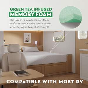 Certifié CertiPUR-US Short Queen King <span class=keywords><strong>Matelas</strong></span> de camping-car en <span class=keywords><strong>mousse</strong></span> à mémoire de forme en gel de 8 à 10 pouces comprimé dans une boîte <span class=keywords><strong>Matelas</strong></span> pour <span class=keywords><strong>voiture</strong></span> et camping-car - Product Image 4