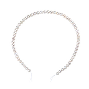 Colliers et boucles d'oreilles en perles d'eau douce blanches, approvisionnement direct du fabricant, presque baroques Edison, accessoires faits main DIY - Product Image 5