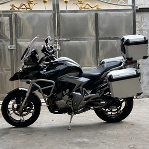 Portapacchi Laterale Rinforzato in Acciaio Inossidabile con Supporto per Valigie Rigide Opzionali per Zontes ZT310 T 310ADV - Product Image 3