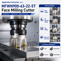 Fraise à face indexable pour usine, fraise à face CNC, MFWN900-63-22-5T