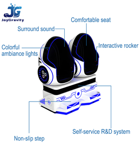 Bán Buôn trong nhà 9D <span class=keywords><strong>VR</strong></span> Cinema trứng ghế đôi ghế thực tế ảo Simulator với roller coaster Máy trò chơi - Product Image 4