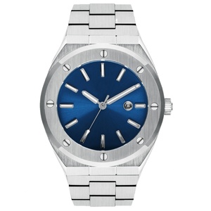 Montres-bracelets pour hommes à faible MOQ, mouvement japonais, boîtier en acier inoxydable, bracelet en acier, quartz, OEM, haute qualité - Product Image 2