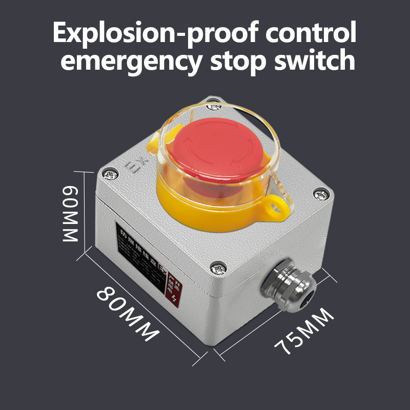 Explosion-proof emergency stop switch (with cover)
