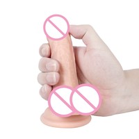 XISE-consolador grande de PVC realista para mujer adulta, juguete sexual suave, 14cm