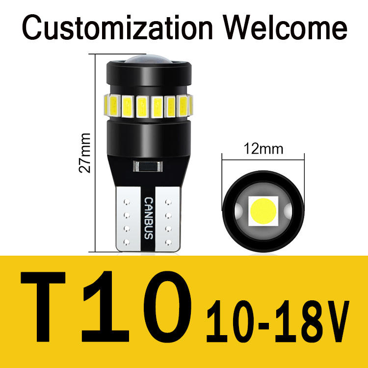 T10 18SMD 3014 + 3030 Canbus 12V