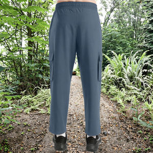Pantalon unisexe 100 % coton, coupe droite ample, à poches multiples, avec logo personnalisé, idéal été comme hiver, modèle 2026 - Product Image 3