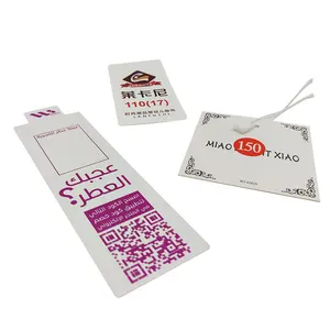 Etiqueta colgante de lujo personalizada, etiqueta de papel para ropa y bolsa