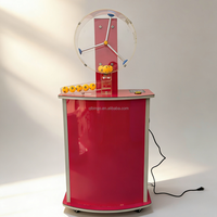 Machine de Bingo Électronique avec Couvercle en Acrylique, Machine de Tirage Numérique Portable pour Bars et Événements, 50 Boules