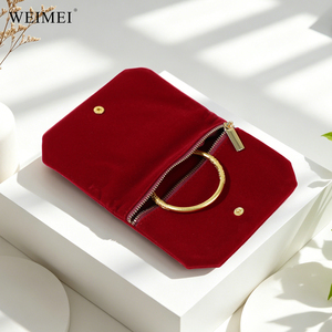 WEIMEI Custom Microfiber <b>Jewelry</b> Pouches Hign Quality <b>Jewelry</b> Pouch with Logo Customized <b>Jewelry</b> <b>Packaging</b> Button Bags - Product Image 4