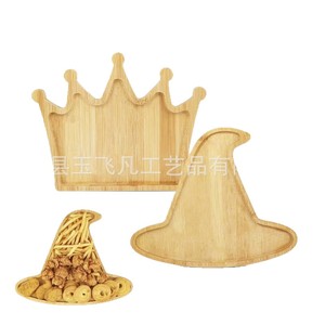 Yu Feifan Bamboo Wooden Food <b>Tray</b> Solid Wood Fruit <b>Snack</b> <b>Tray</b> Eco Friendly Party Serving <b>Tray</b> - Product Image 2