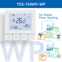 Termostato Hidrónico WiFi Beok TDS75 3A con Retroiluminación Ajustable, Anticongelante, Certificación CE RED EAC ROHS, Control Remoto y Programable Tuya