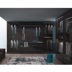 Armoire sur pied en verre avec cadre en aluminium et portes coulissantes ACE Home Improvement - Product Image 2