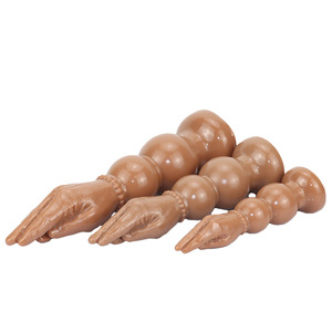 Dildo souple perlé extra-large imperméable avec sensation de toucher réel et design écologique pour le sexe <span class=keywords><strong>anal</strong></span> masculin - Jouet <span class=keywords><strong>anal</strong></span> en forme de bras factice - Product Image 6