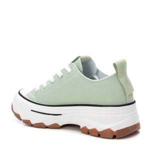 Zapatillas Donna de Lona Verde Menta con Plataforma, Zapatos Modernos de Moda para Mujer - Product Image 3