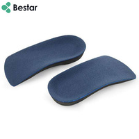 Semelles orthopédiques 3/4 en EVA personnalisées pour le soutien des pieds, confort sportif, avec talonnette et soutien de la voûte plantaire
