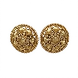 Conjunto de collar chapado en oro de calidad superior con clase con pendientes para boda y colección de ropa funcional para mujer - Product Image 2