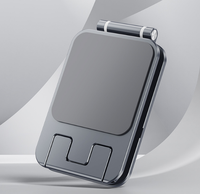 Support de téléphone portable pliable en alliage d'aluminium robuste de haute qualité, support de bureau plat pour ordinateur portable, support de téléphone mobile
