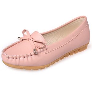 IStapromo Gifts Ballerines en cuir pour femme, à nœud, avec bout imprimé, semelle intérieure légère en PU, design imprimé - Product Image 4