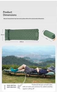 Colchón Inflable Impermeable para Camping, Colchoneta Portátil para Dormir al Aire Libre, Cojín de Aire Ultraligero, Colchón de <span class=keywords><strong>Viaje</strong></span> Inflable - Product Image 2