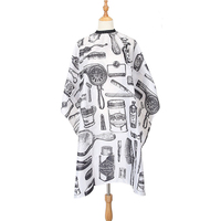 Cape de coiffure personnalisée avec motif imprimé, imperméable et anti-adhérente, pour adultes