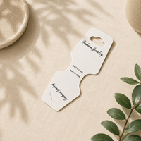 200 pièces/lot – Cartes de support pour élastiques à cheveux en papier artistique couleur personnalisée, étiquettes imprimées sur mesure, film sérigraphié, élastiques à cheveux laminés