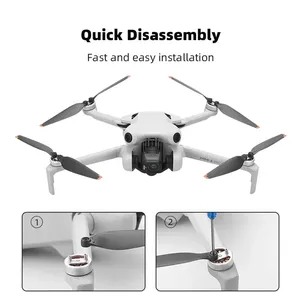 8 pièces/ensemble hélices lame avec vis pièces de rechange pour DJI Mini 4 Pro /mini <span class=keywords><strong>3</strong></span> Pro Drone accessoires 6030F hélices à faible bruit - Product Image 3