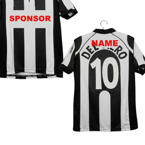 Maillot de football rétro à manches longues personnalisé par sublimation, équipe de club italienne, saison 1998, Zidane et <span class=keywords><strong>Del</strong></span> <span class=keywords><strong>Piero</strong></span> - Product Image 1