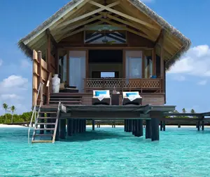 2020 moderna 40 metri quadrati beach villa in maldive con una camera da letto e un bagno